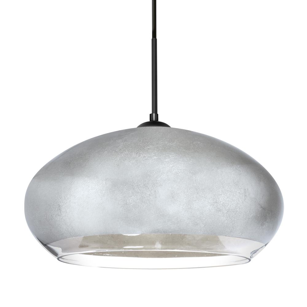 Besa Brio 14 Pendant Black Silver Foil 1x75W MAX E26 Base