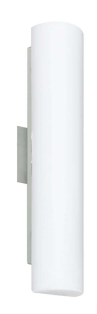 Besa Wall Baaz 20 Satin Nickel Opal Matte 2x5W LED