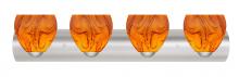 Besa Lighting 4WZ-4122HB-LED-SN - Besa Wall Bolla Satin Nickel Habanero 4x9W LED