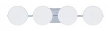 Besa Lighting 4WS-773807-LED-CR - Besa Wall Ciro Chrome Opal Matte 4x5W LED