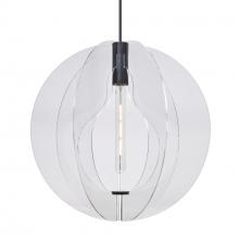 Besa Lighting J-BENITOGL-EDIL-BK - Besa Pendant For Multiport Canopy , Globe, Black Finish, 1x4W LED Filament