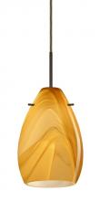 Besa Lighting 1BT-1713HN-BR - Besa Pendant Pera 6 Bronze Honey 1x50W Candelabra