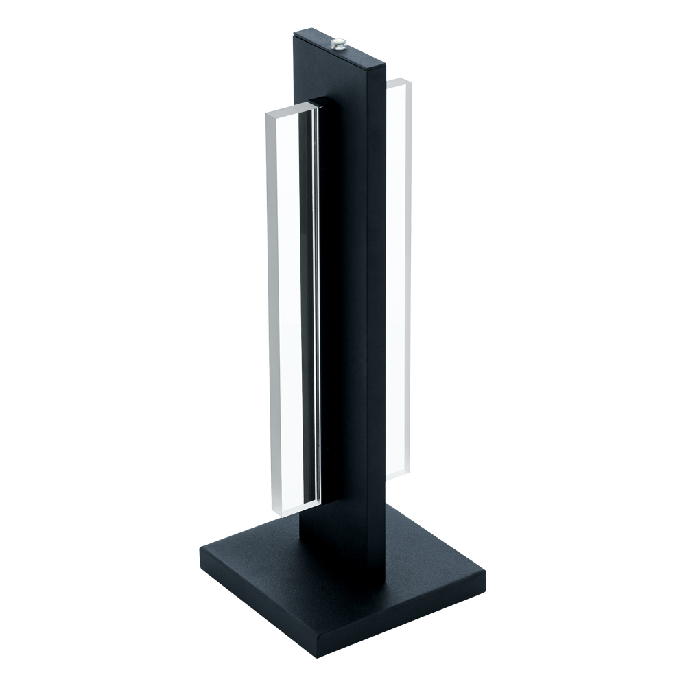 1 LT Integrated LED Table Lamp w/ Black Finish & Clear Acrylic Diffuser