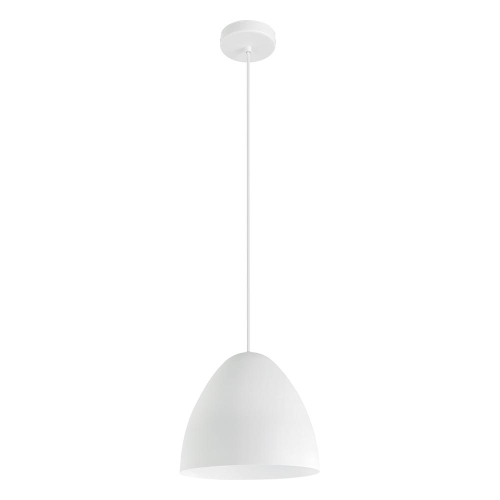 1 LT Pendant w/ White Finish & White Shade