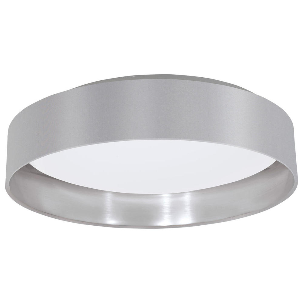 1 LT Integrated LED Ceiling Light w/ Grey & Sliver Finish & White Plastic Diffuser