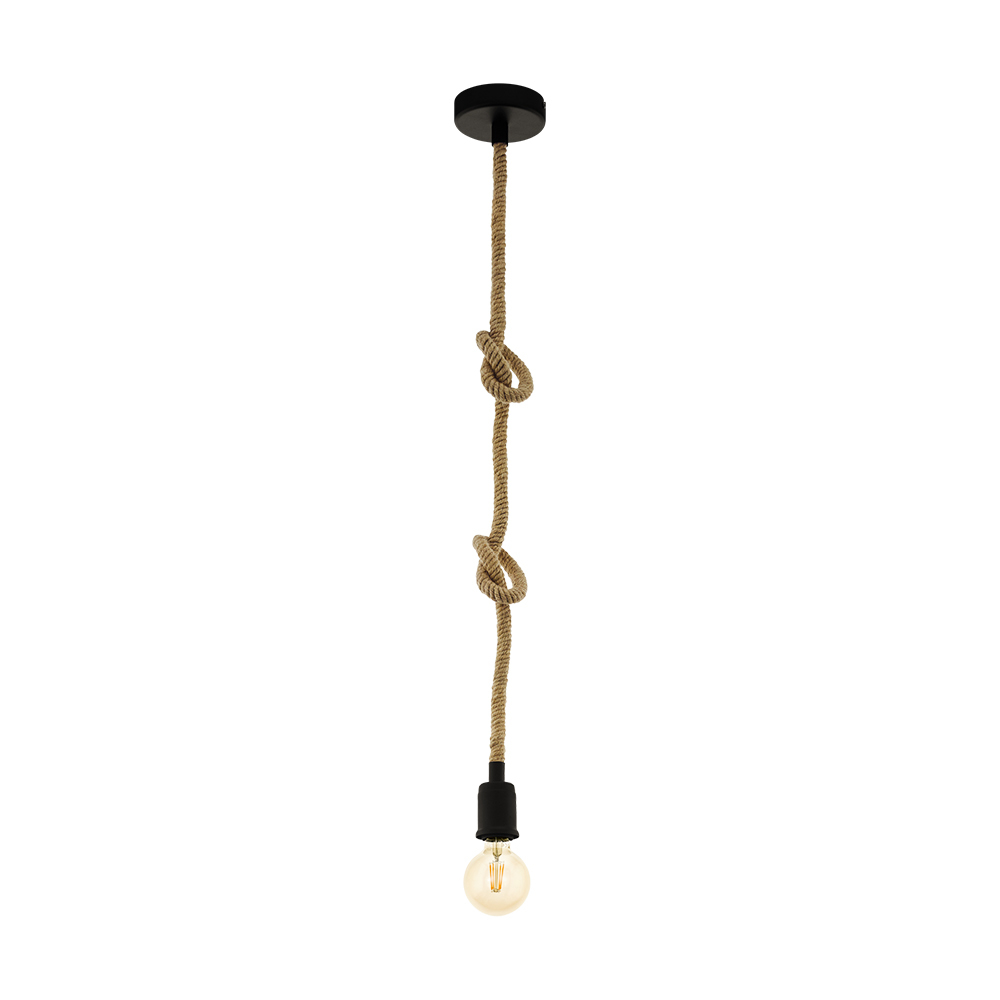 1 LT Open Bulb Rope Pendant