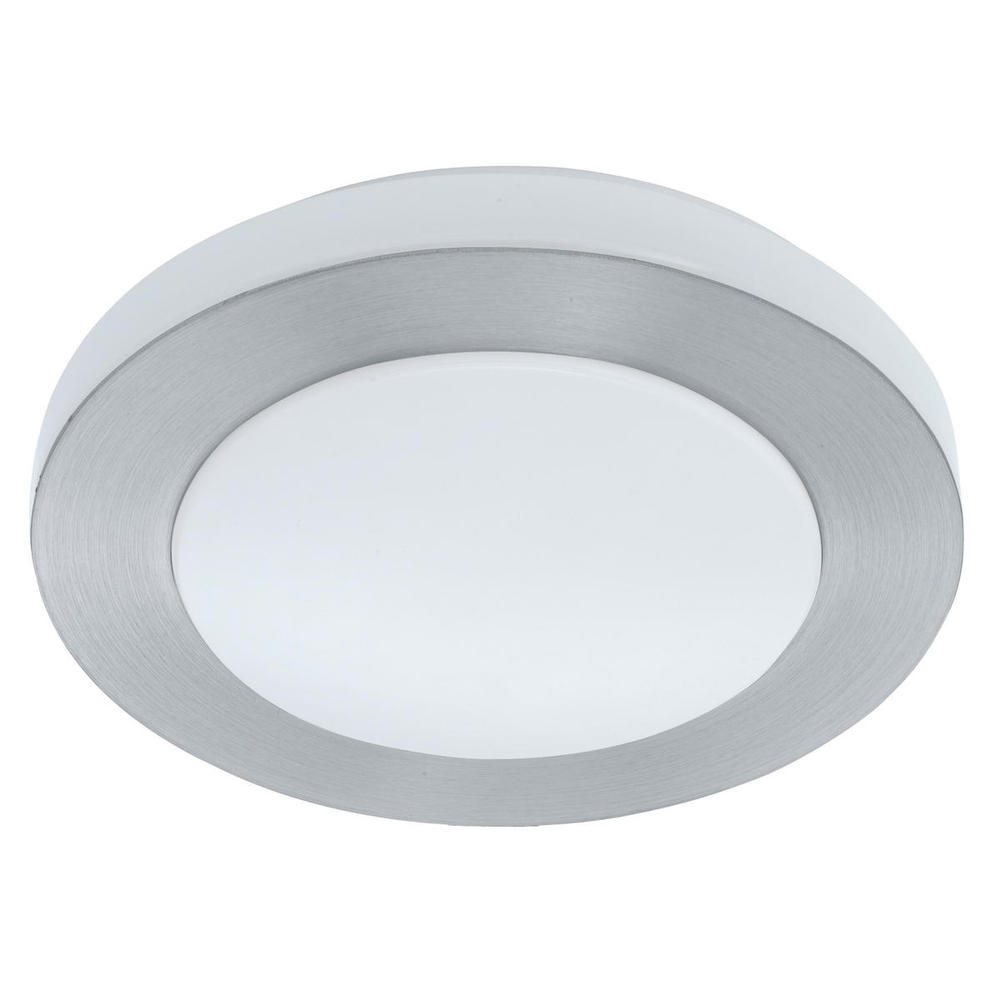 1 LT Integrated LED Ceiling Light w/ Brushed Aluminum Finish & White Diffuser