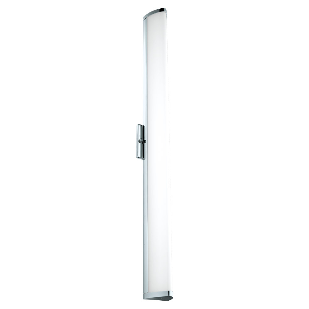 1 LT Integrated LED Bath/Vanity Wall Light w/ Chrome Finish & White Plastic Shade