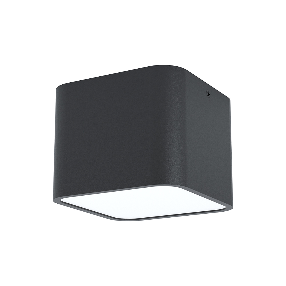 1 LT Square Ceiling Light w/ a Black Finish & White Diffuser