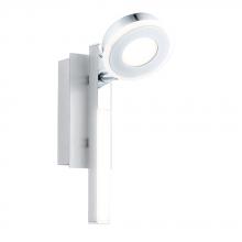 Eglo 95996A - 1 LT LED Wall Light w/ Brushed Aluminum & Chrome Finish w/ Satin Acrylic Diffuser