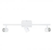 Eglo 97508A - 3 LT Fixed Track Light w/ White Finish & White Adjustable Lamp Heads