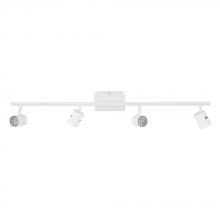 Eglo 97509A - 4 LT Fixed Track Light w/ White Finish & White Adjustable Lamp Heads