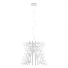 Eglo 97978A - 1 LT Pendant w/ White Finish & White Metal Shade