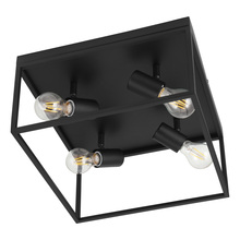 Eglo 98334A - 4 LT Ceiling Light w/ Black Finish