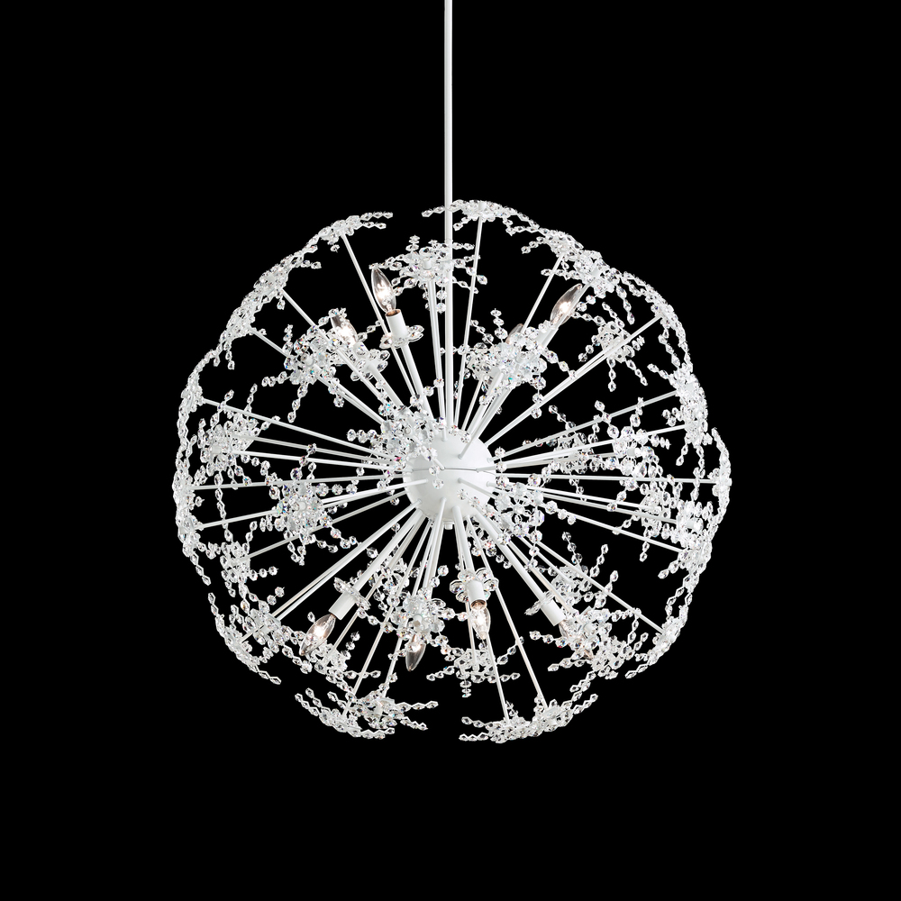 Esteracae 36IN 120V Pendant in Black with Radiance Crystal