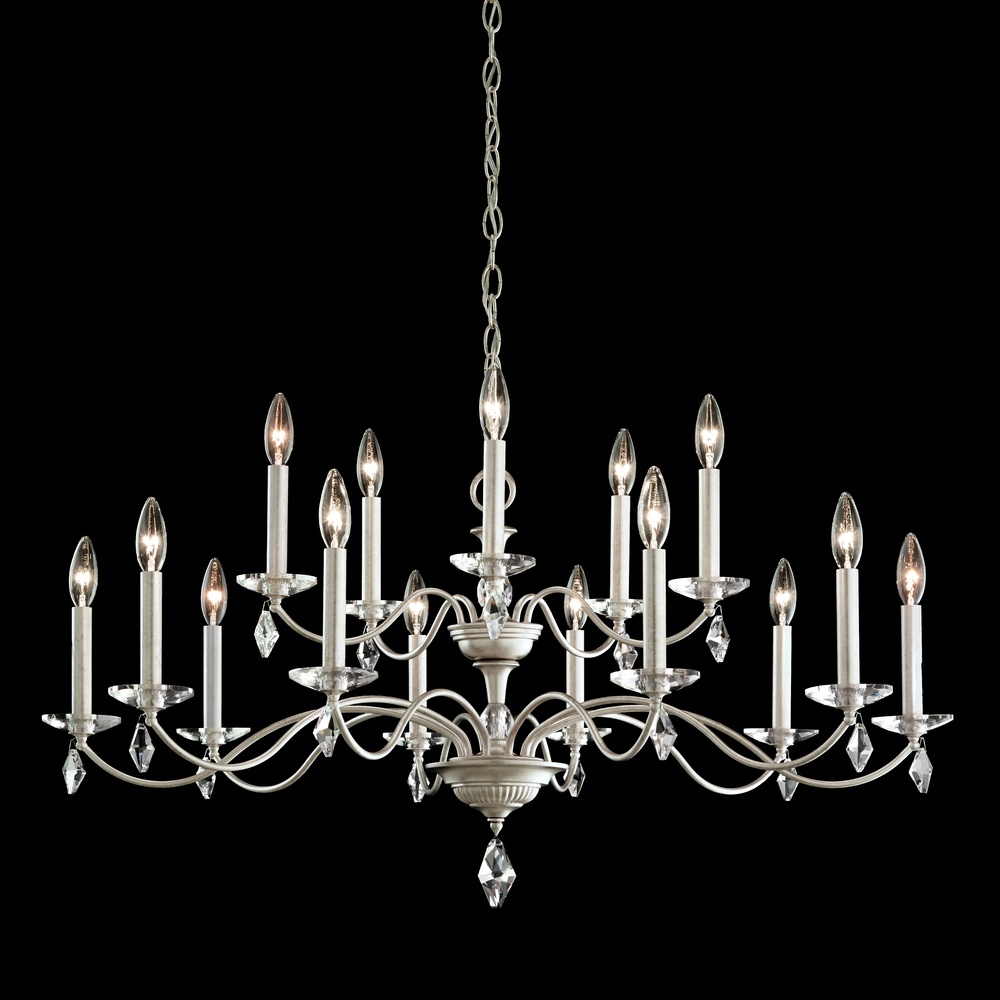 Modique 15 Light 120V Chandelier in Heirloom Gold with Heritage Handcut Crystal
