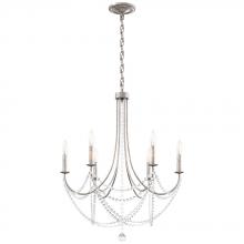 Schonbek 1870 RJ1006N-48O - Verdana 6 Light 120V Chandelier in Antique Silver with Optic Crystal