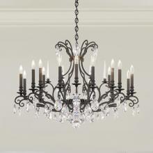 Schonbek 1870 RN3892N-48H - Renaissance Nouveau 18 Light 120V Chandelier in Antique Silver with Clear Heritage Handcut Crystal