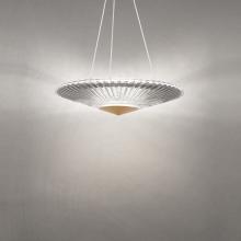 Schonbek 1870 S7219-702H - Origami 19IN LED 3000K/3500K/4000K 120V/277V Pendant in Polished Chrome with Heritage Handcut Crys