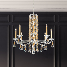 Schonbek 1870 RS83081N-06H - Siena 8 Light 120V Chandelier in White with Heritage Handcut Crystal