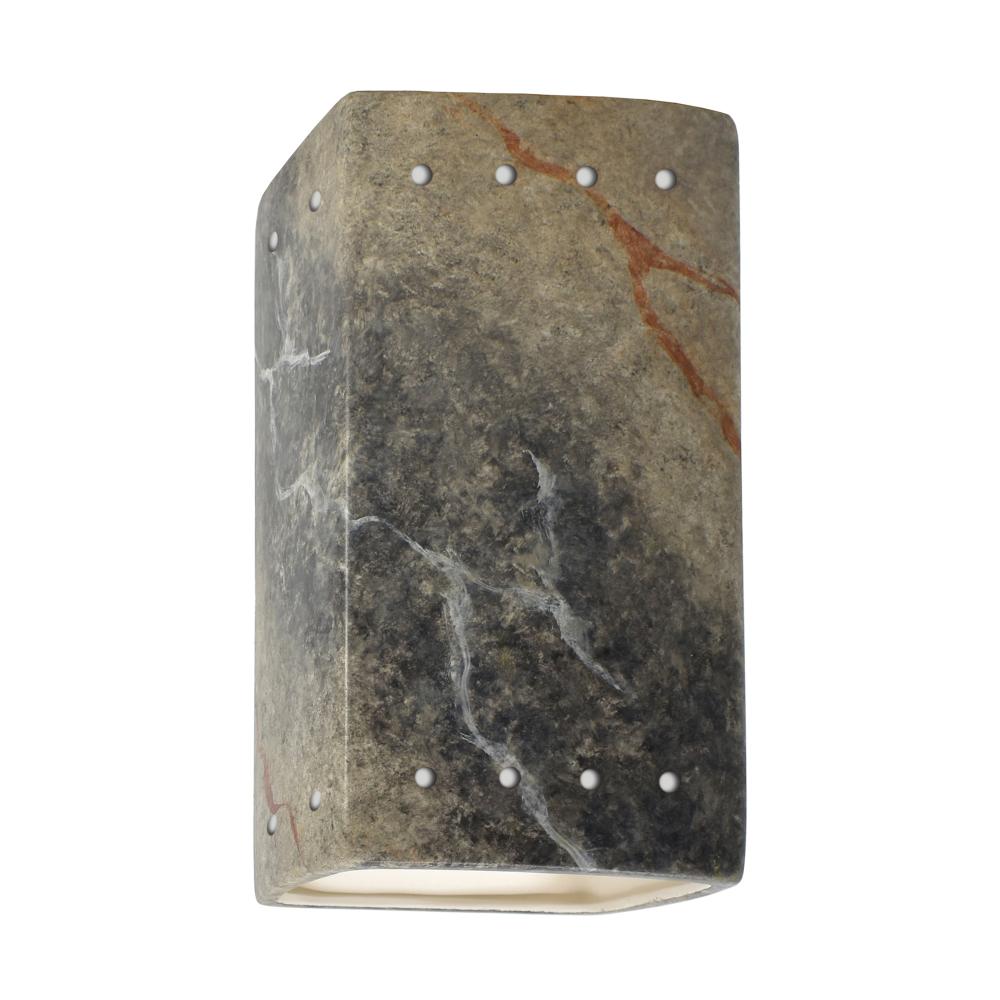 Small Rectangle w/ Perfs - Open Top & Bottom - LED