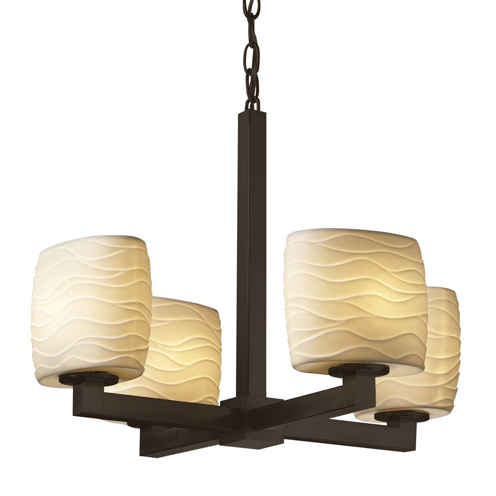 Modular 4-Light Chandelier (Halogen)