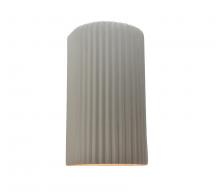 Justice Design Group CER-5745-MAT - Large ADA Pleated Cylinder Wall Sconce