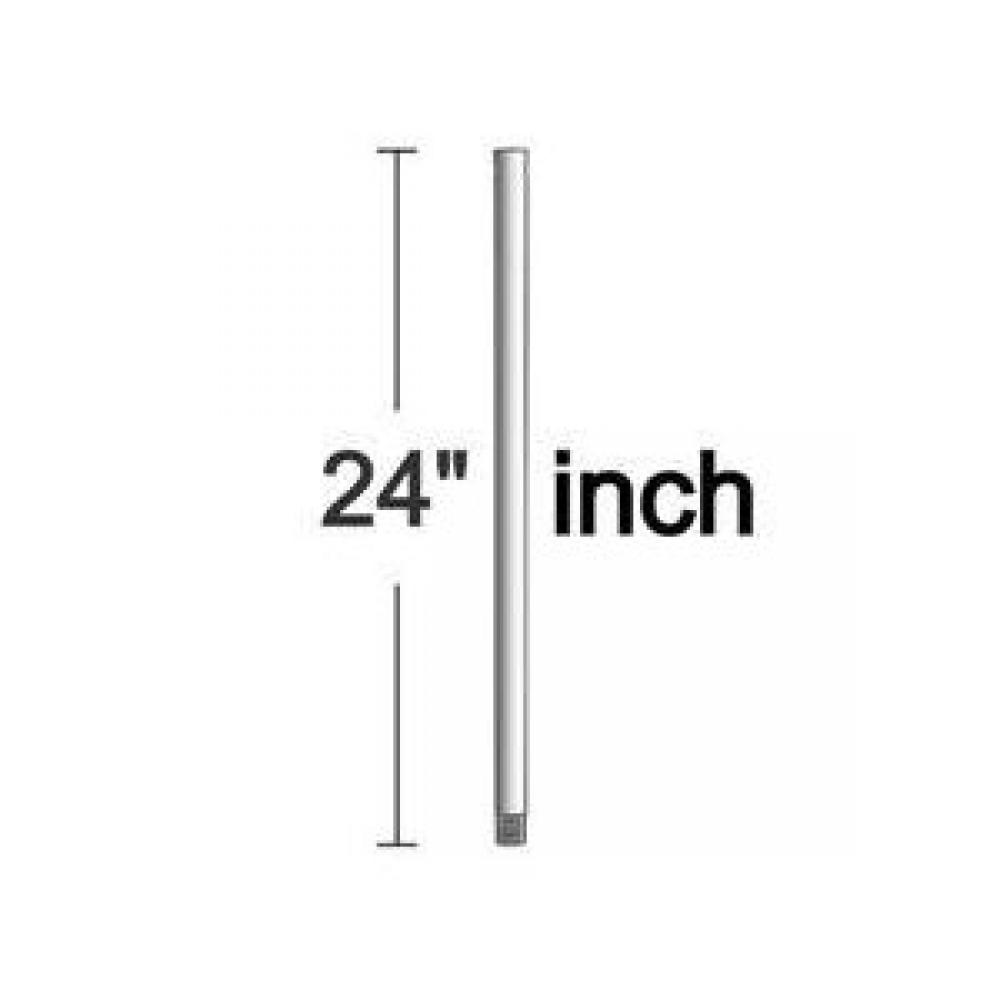 24" Down Rod in Textured White