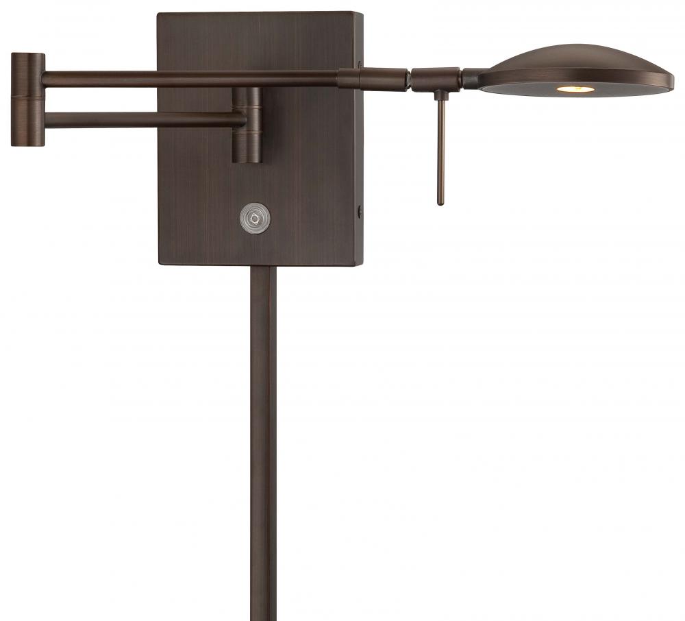 GEORGE'S READING ROOM™ - 1 LIGHT LED SWING ARM WALL LAMP