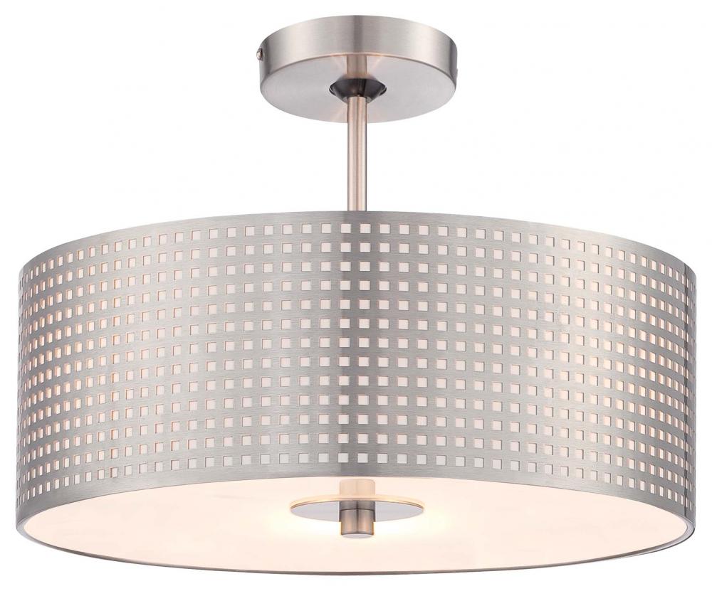 GRID - 3 LIGHT SEMI FLUSH